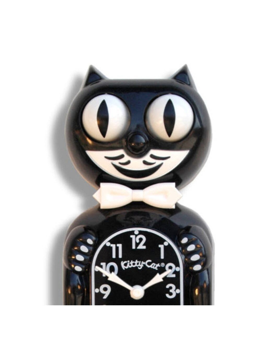 Classic Black Kitty-Cat Kit-Cat clock Kat Klock - Picture 2 of 5